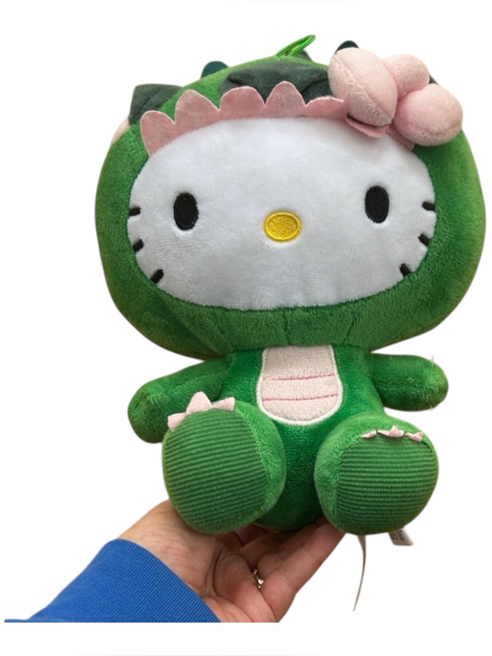 Hello Kitty Green Dragon Dinosaur Plush Stuffed Animal Fiesta‎ Sanrio 10”